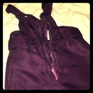 Purple Bibbed Snowpants